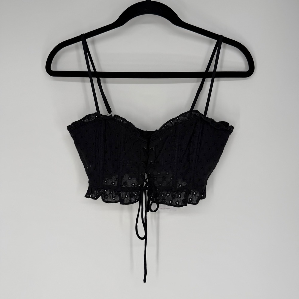 MOOLOOLA MAYBELLE BRODERIE CORSET TOP NWT US SMALL AU 8 FESTIVAL GRUNGE FAIRY